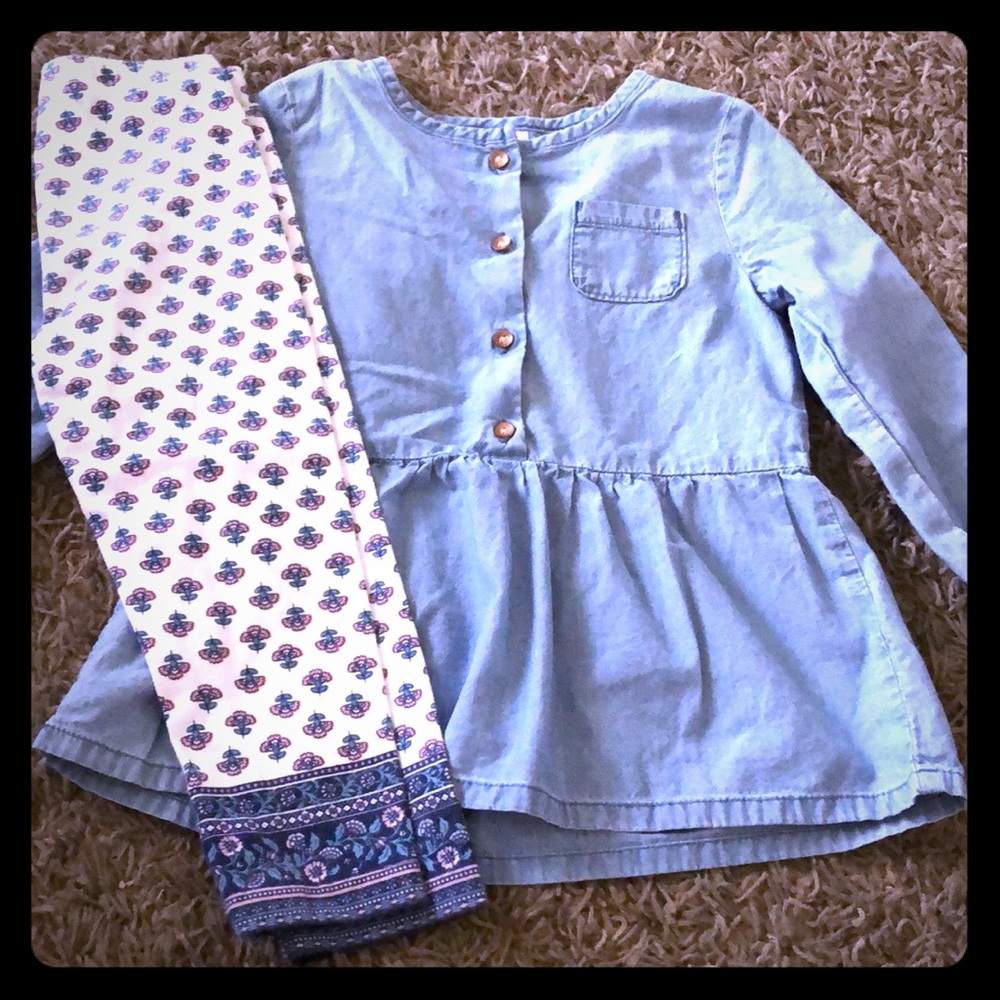 Two piece top and leggings
